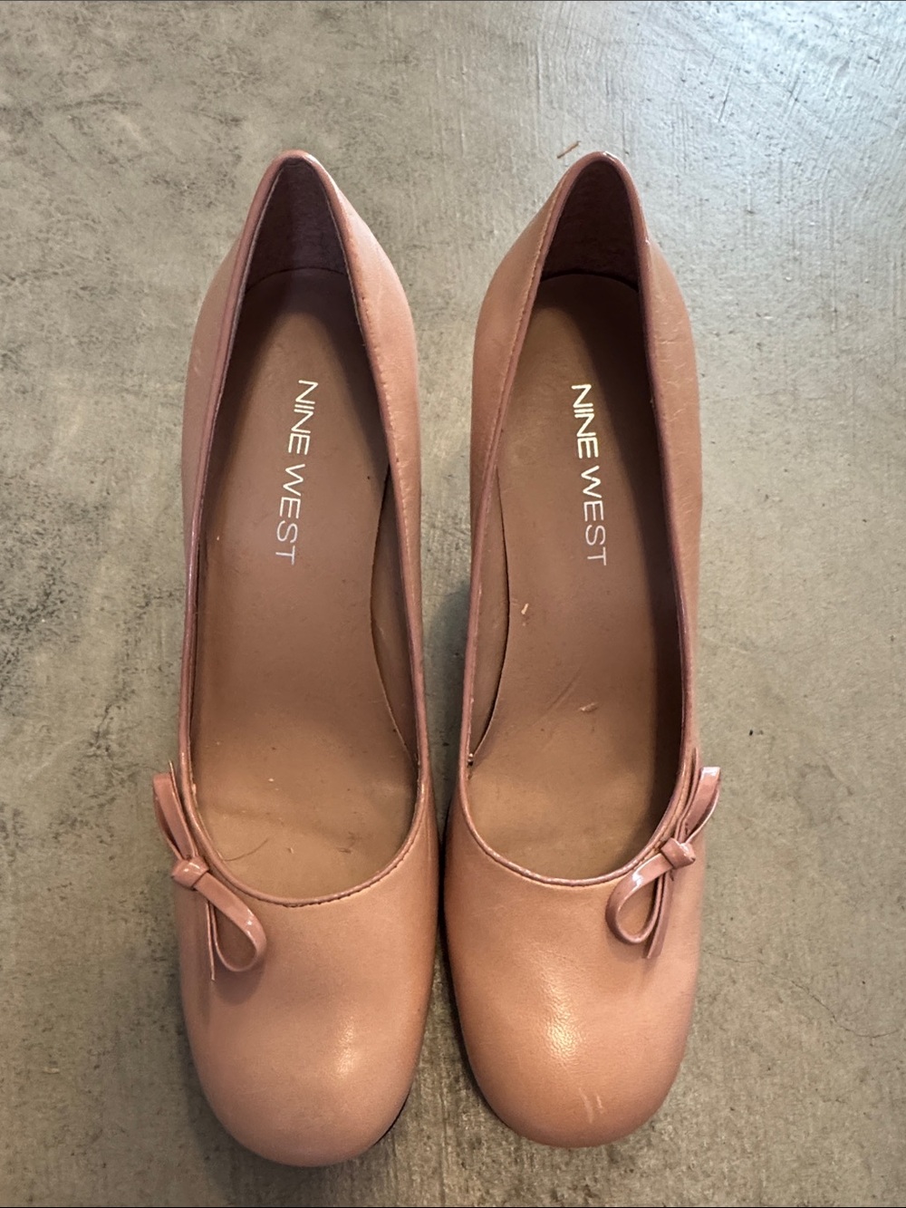 Nine West Blush Pink Ballet Flats with Bow